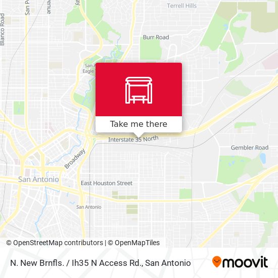 N. New Brnfls. / Ih35 N Access Rd. map