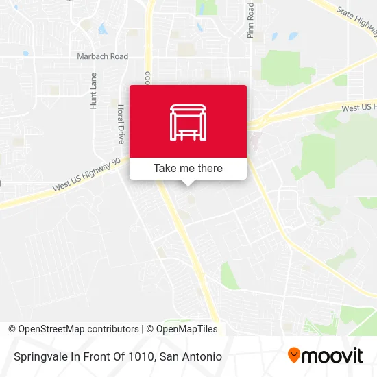 Springvale In Front Of 1010 map