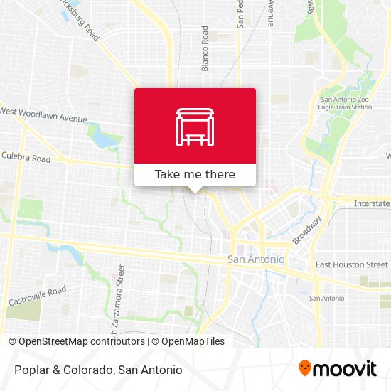 Poplar & Colorado map