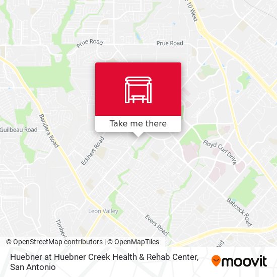 Huebner at Huebner Creek Health & Rehab Center map