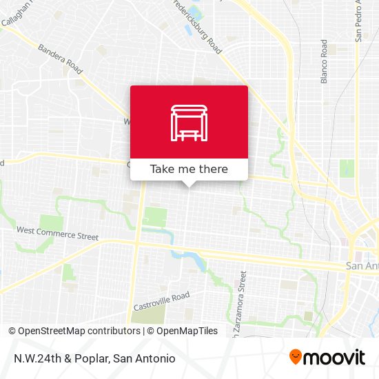 N.W.24th & Poplar map