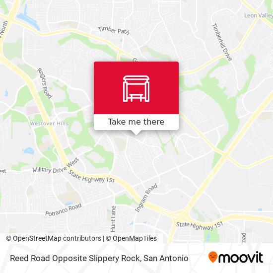 Reed Road Opposite Slippery Rock map