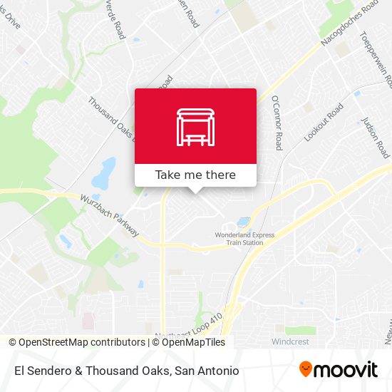 El Sendero & Thousand Oaks map