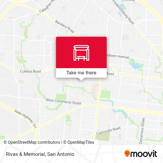 Rivas & Memorial map