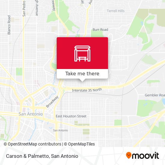 Carson & Palmetto map
