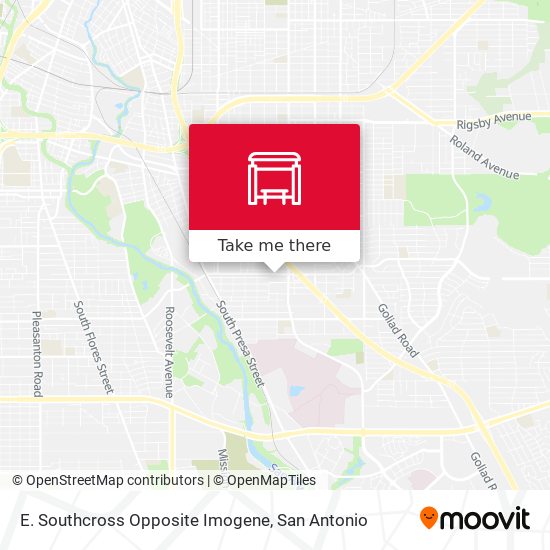 Mapa de E. Southcross Opposite Imogene