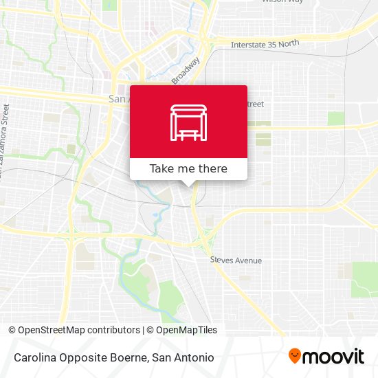 Carolina Opposite Boerne map
