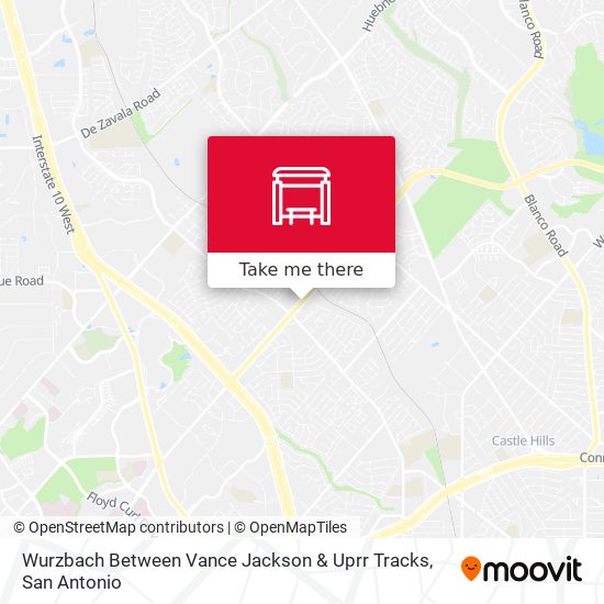 Wurzbach Between Vance Jackson & Uprr Tracks map