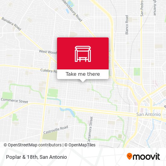 Mapa de Poplar & 18th