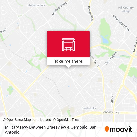 Military Hwy Between Braesview & Cembalo map