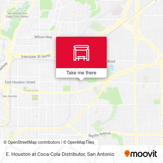 Mapa de E. Houston at Coca-Cola Distributor