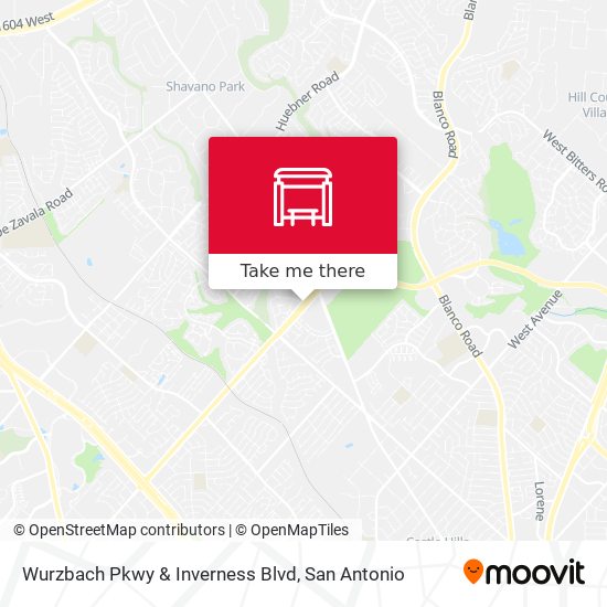 Wurzbach Pkwy & Inverness Blvd map