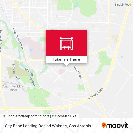 City Base Landing Behind Walmart map