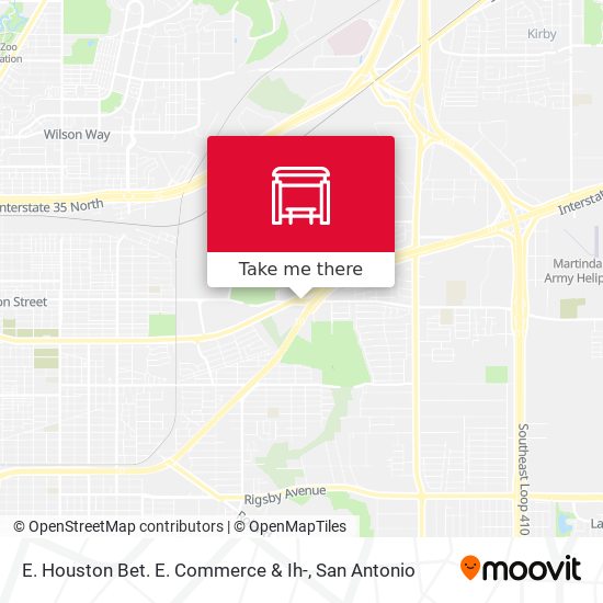 Mapa de E. Houston Bet. E. Commerce & Ih-