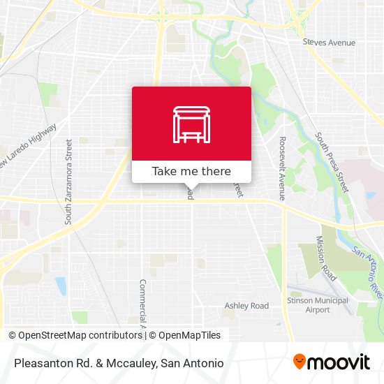 Pleasanton Rd. & Mccauley map