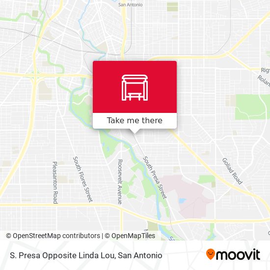 S. Presa Opposite Linda Lou map