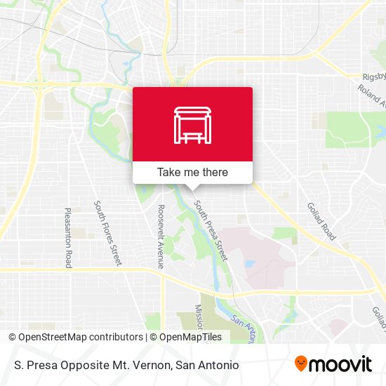 Mapa de S. Presa Opposite Mt. Vernon
