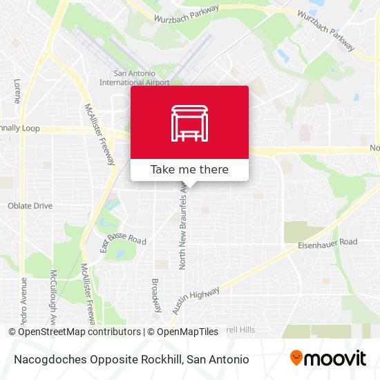Mapa de Nacogdoches Opposite Rockhill