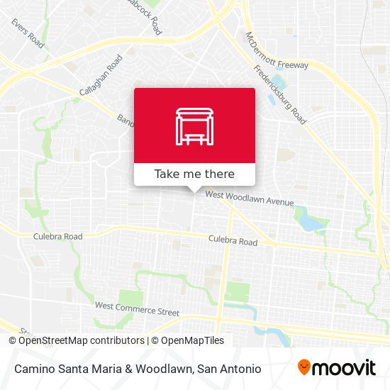 Camino Santa Maria & Woodlawn map