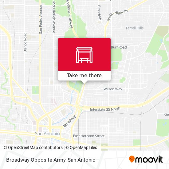 Mapa de Broadway Opposite Army