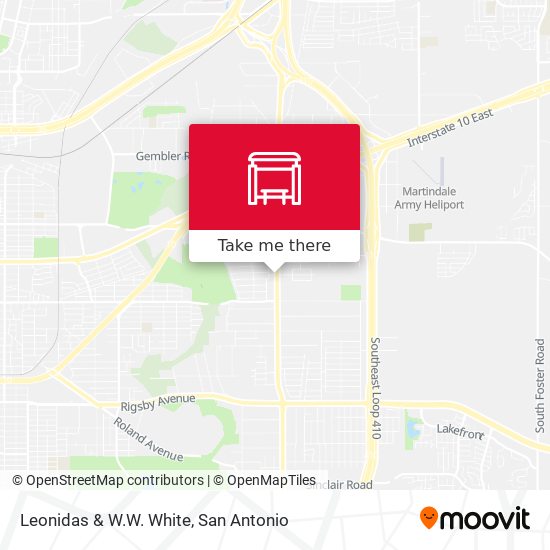 Leonidas & W.W. White map