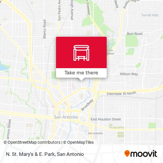 Mapa de N. St. Mary's & E. Park