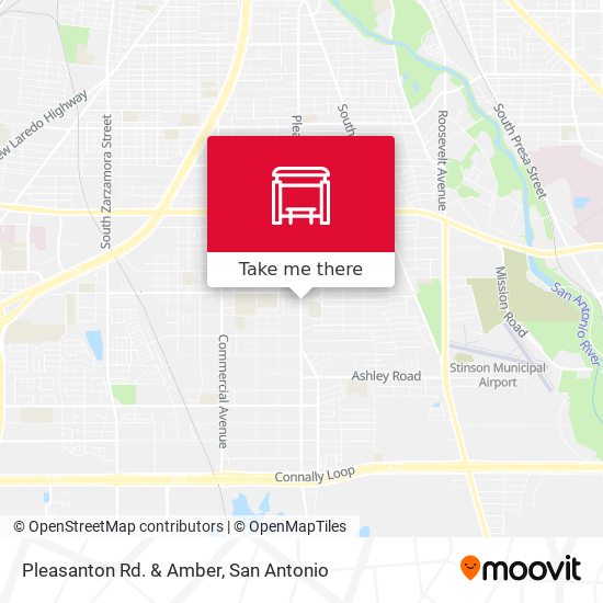 Mapa de Pleasanton Rd. & Amber