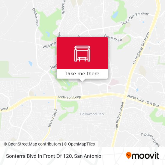 Mapa de Sonterra Blvd In Front Of 120