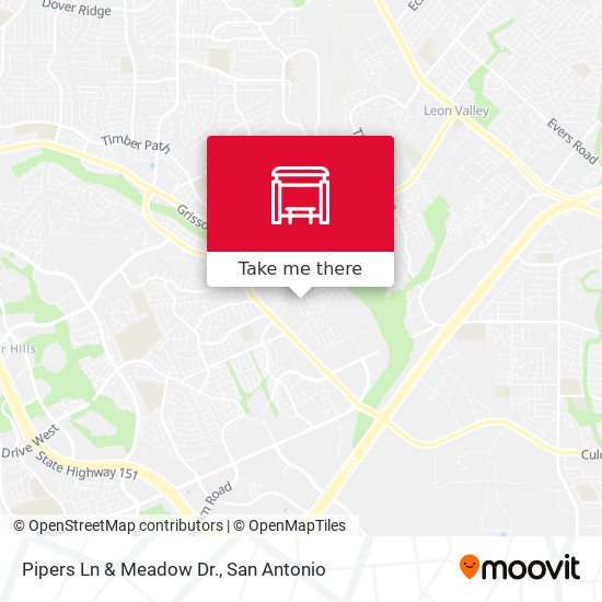 Pipers Ln & Meadow Dr. map