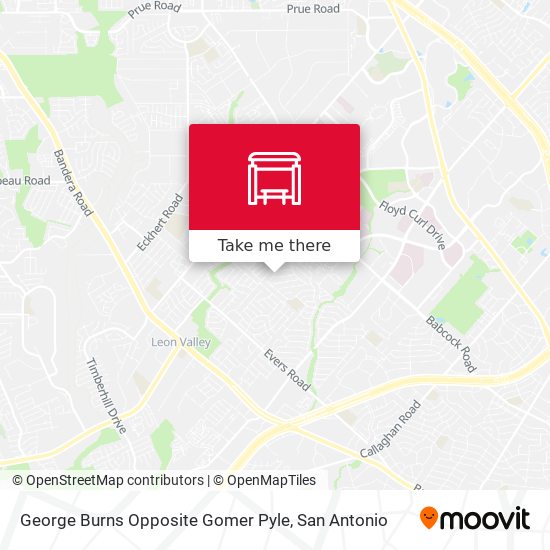 George Burns Opposite Gomer Pyle map