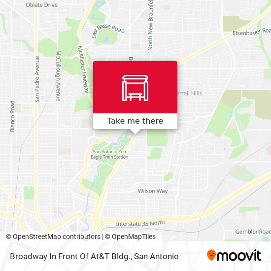 Broadway In Front Of At&T Bldg. map