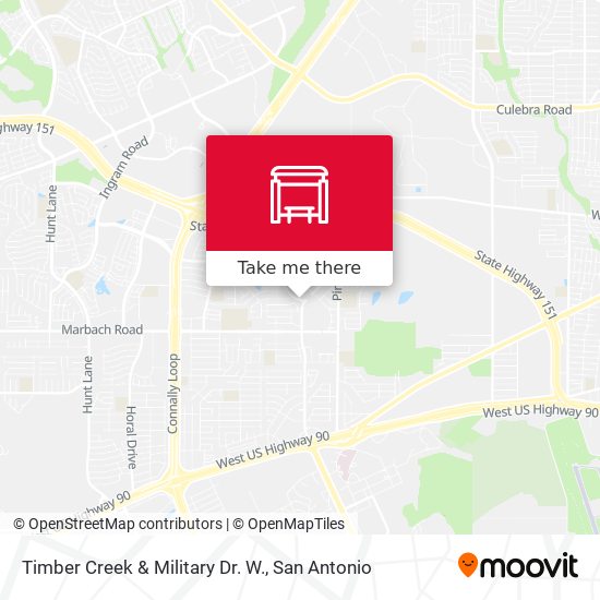 Mapa de Timber Creek & Military Dr. W.