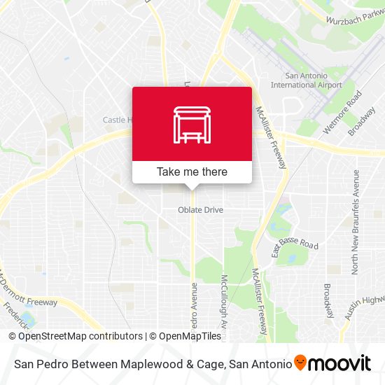 San Pedro & Maplewood (Car Wash) map