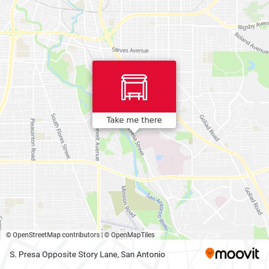 S. Presa Opposite Story Lane map