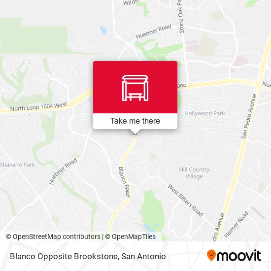 Blanco Opposite Brookstone map