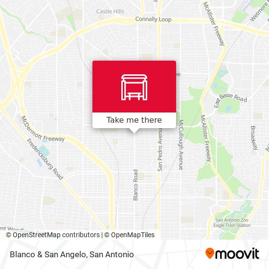 Blanco & San Angelo map