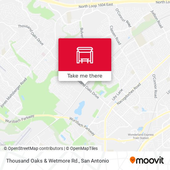 Thousand Oaks & Wetmore Rd. map