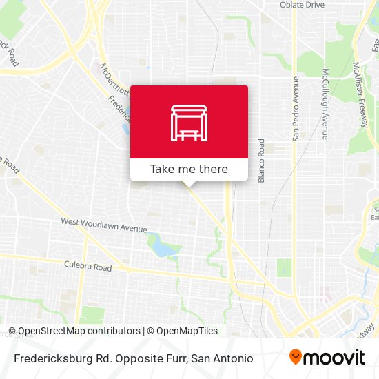 Fredericksburg Rd. Opposite Furr map
