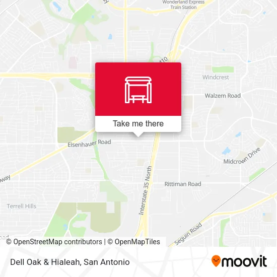 Dell Oak & Hialeah map