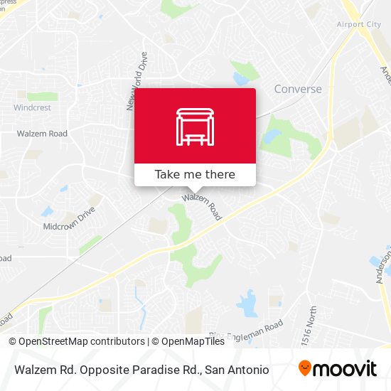 Mapa de Walzem Rd. Opposite Paradise Rd.