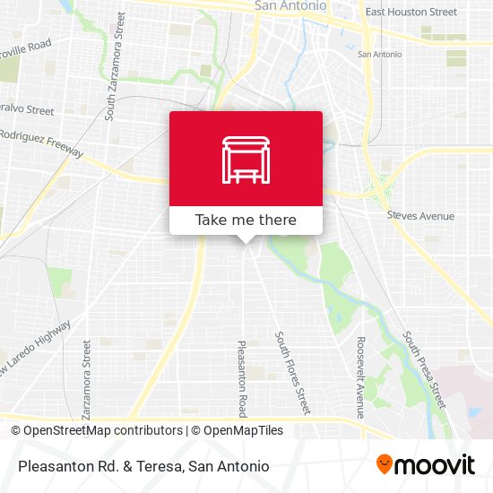 Pleasanton Rd. & Teresa map