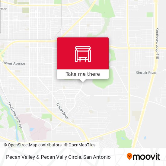 Pecan Valley & Pecan Vally Circle map