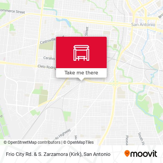 Frio City Rd. & S. Zarzamora (Kirk) map