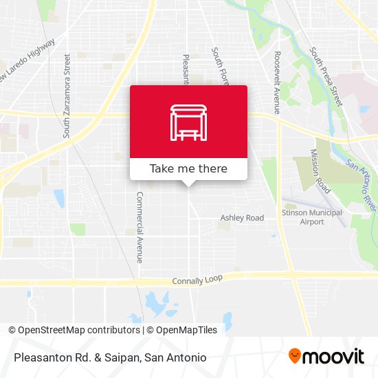 Pleasanton Rd. & Saipan map