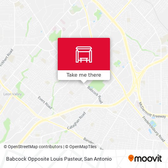 Babcock Opposite Louis Pasteur map