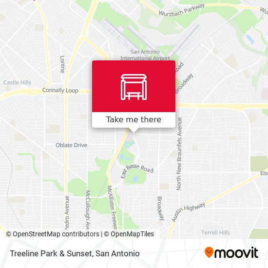 Treeline Park & Sunset map