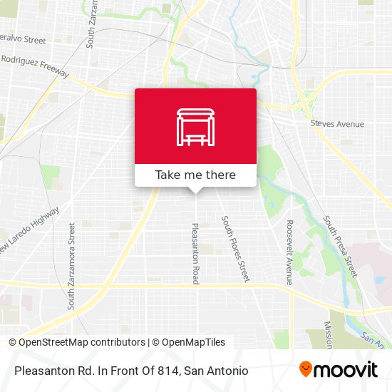 Pleasanton Rd. In Front Of 814 map