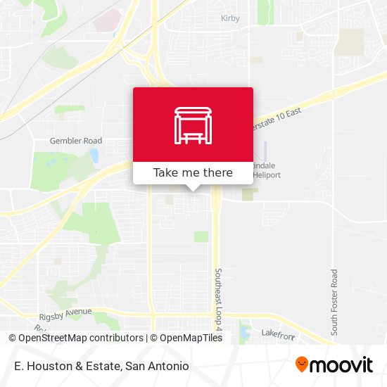 E. Houston & Estate map