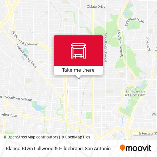 Blanco Btwn Lullwood & Hildebrand map