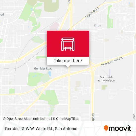 Gembler & W.W. White Rd. map